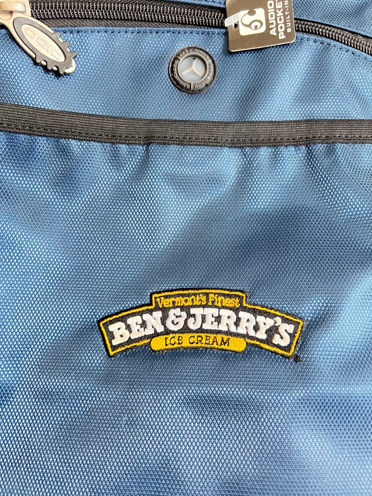 NEW OGIO Laptop Backpack Black/Blue 18.5″ x 15″ x 8″ Ben&Jerry’s Ice Cream VT
