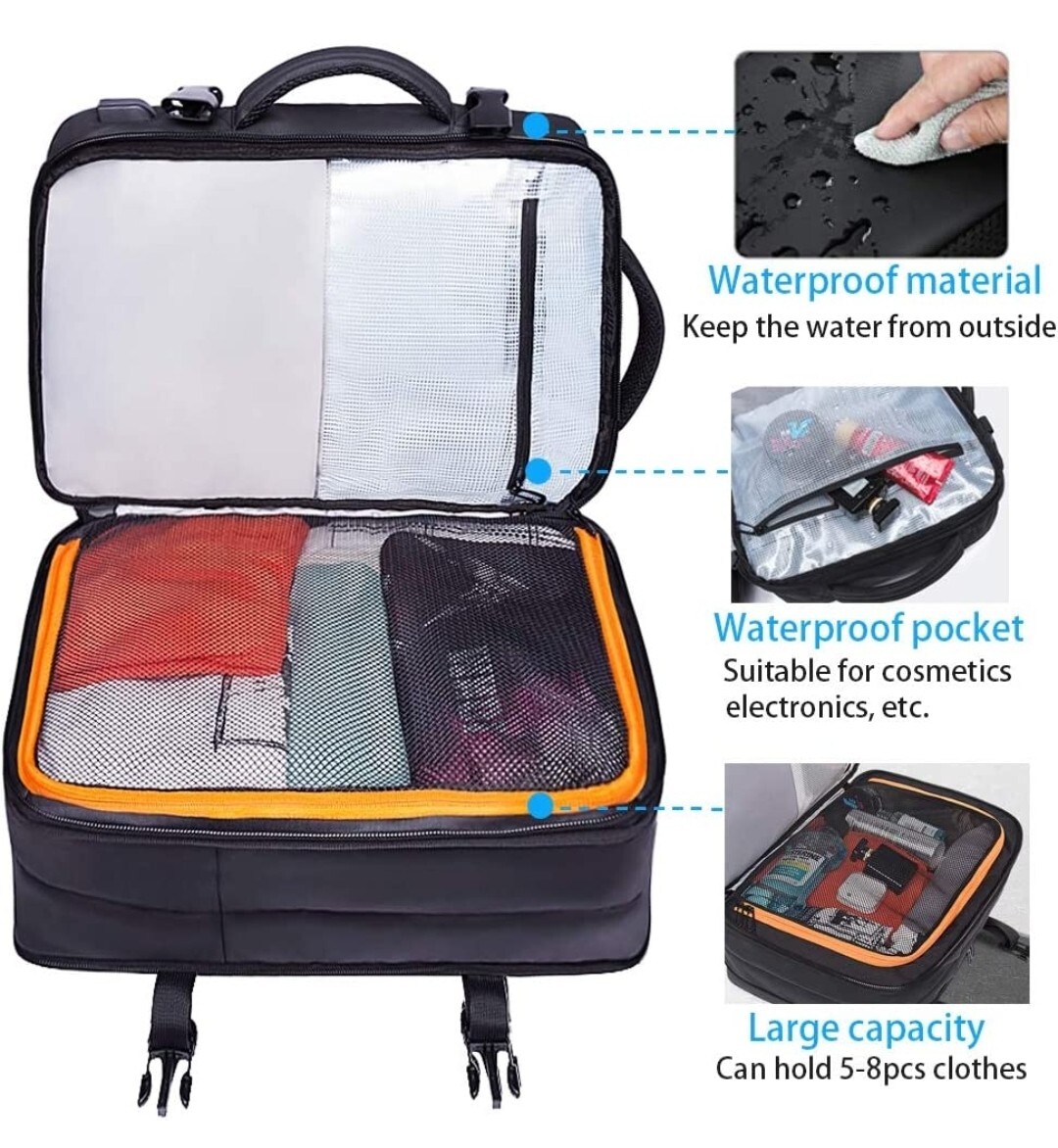 SUNOGE Business Backpack Large Capacity Waterproof 3way Anti-Theft PC Shockproof