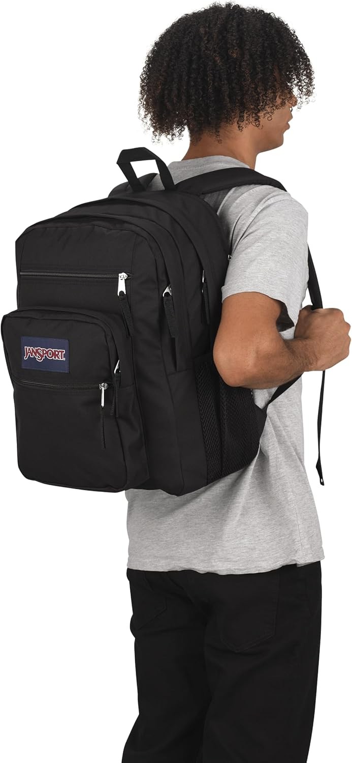JanSport Laptop Backpack – Computer Bag with 2 Compartments, One Size, Black