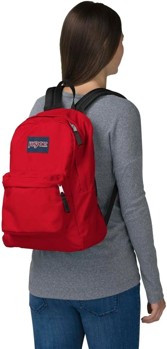 JanSport T501 Superbreak Backpack Bag- Red Tape NEW