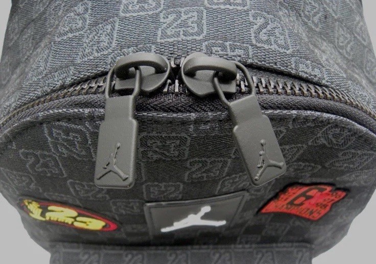 Jordan Air Monogram Backpack 20L Black Bookbag Luxury Bag MA9155-023 Limited