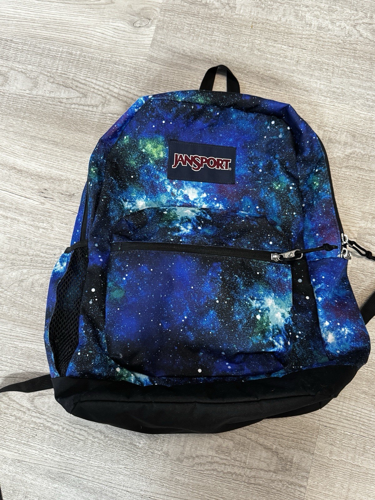 JanSport Blue Backpack Cosmic Galaxy Cyber Space Unisex Book Bag Gym Bag Bookbag