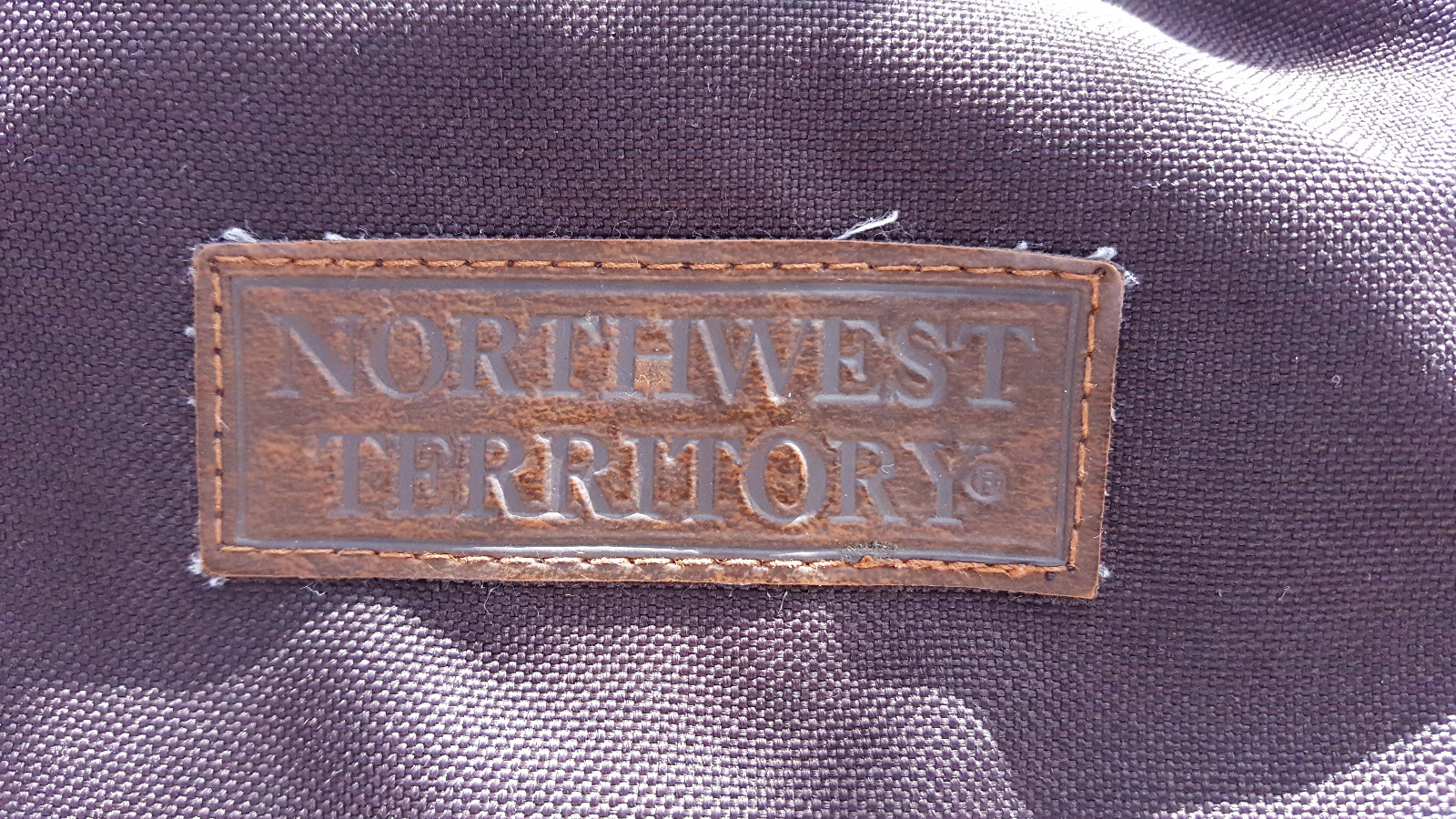 Vtg Northwest Territory Backpack-Leather Strip-Green-Pockets-School Sport Hike