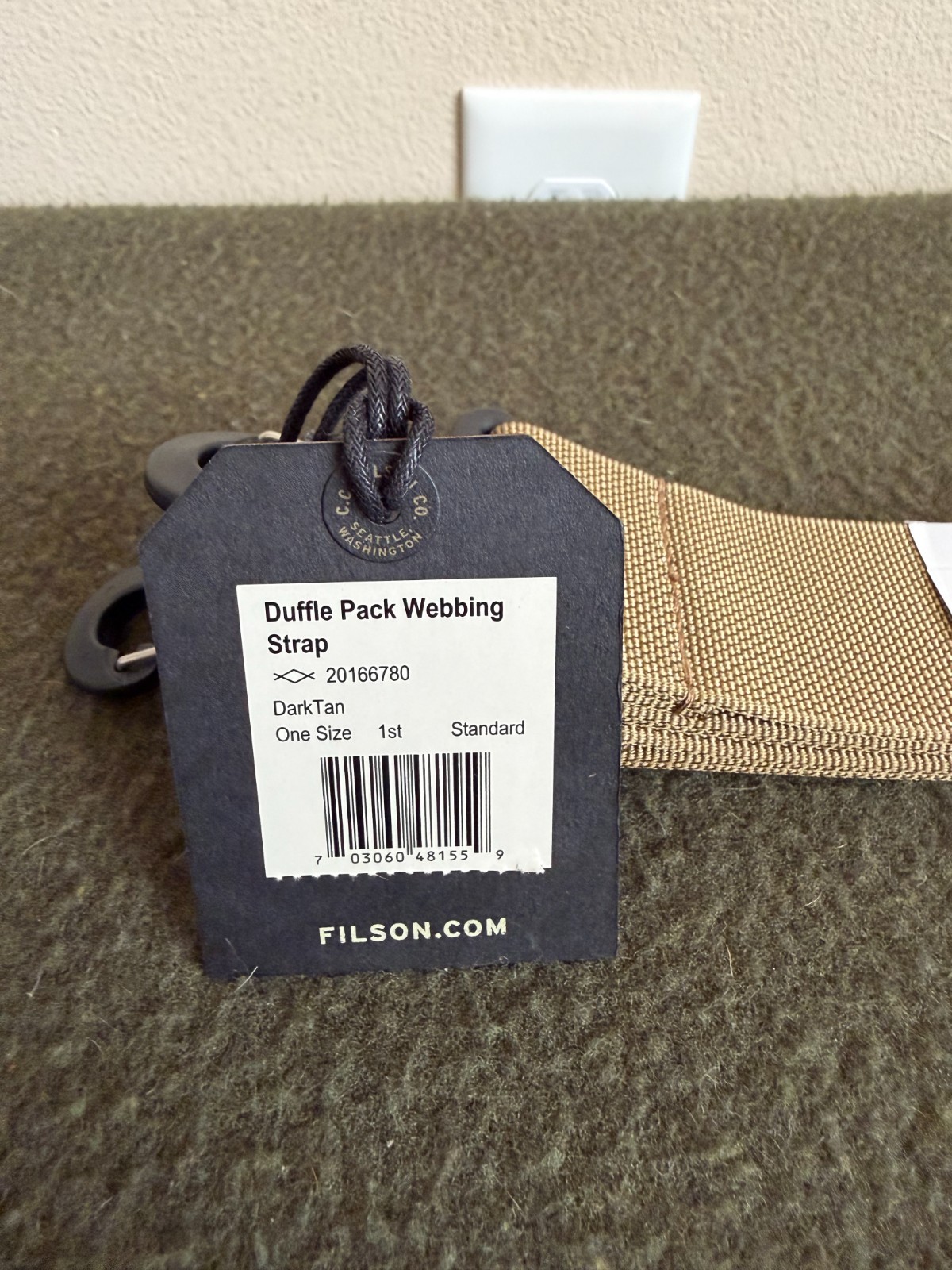Filson | BNWT | Duffle Pack | Webbing Strap | MIUSA