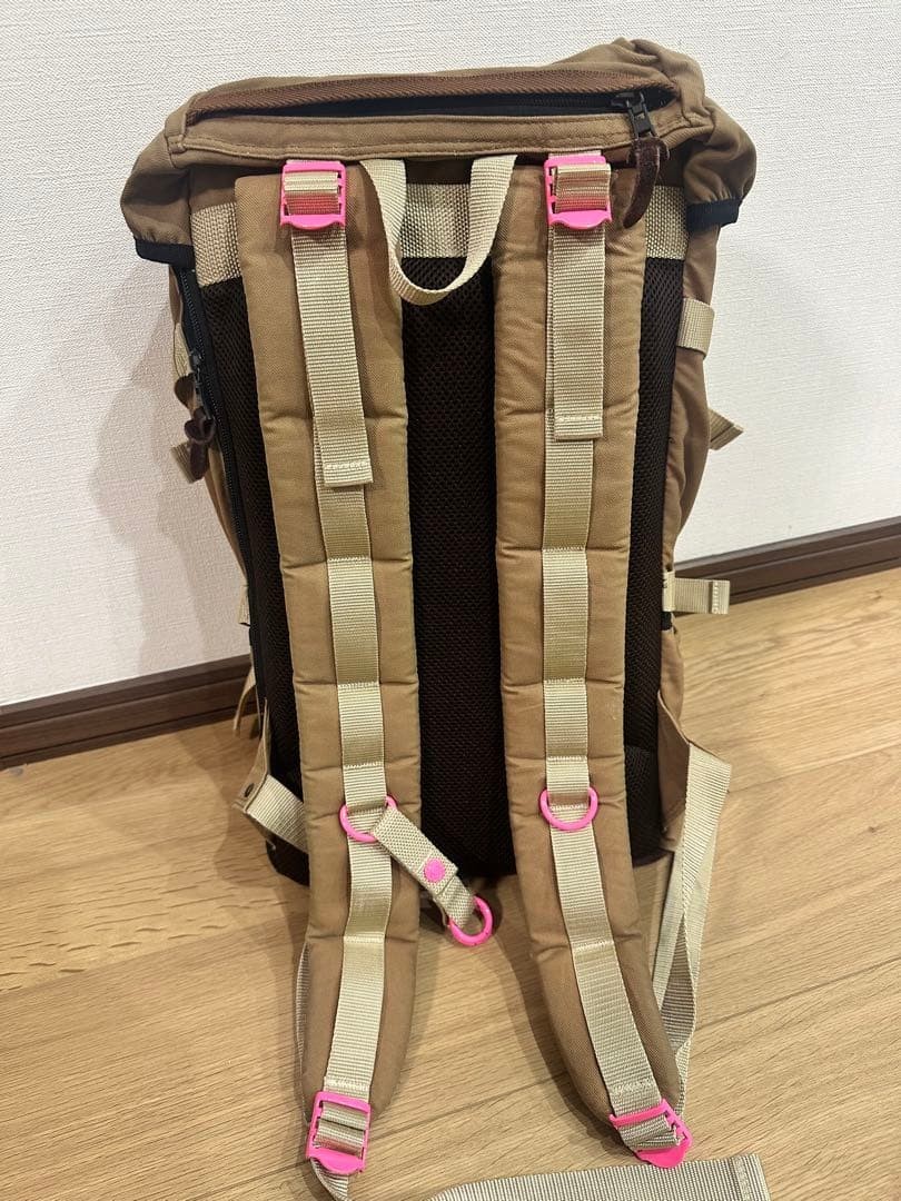 Stussy MasterPiece Collaboration Backpack Very Good Made in Japan Pink