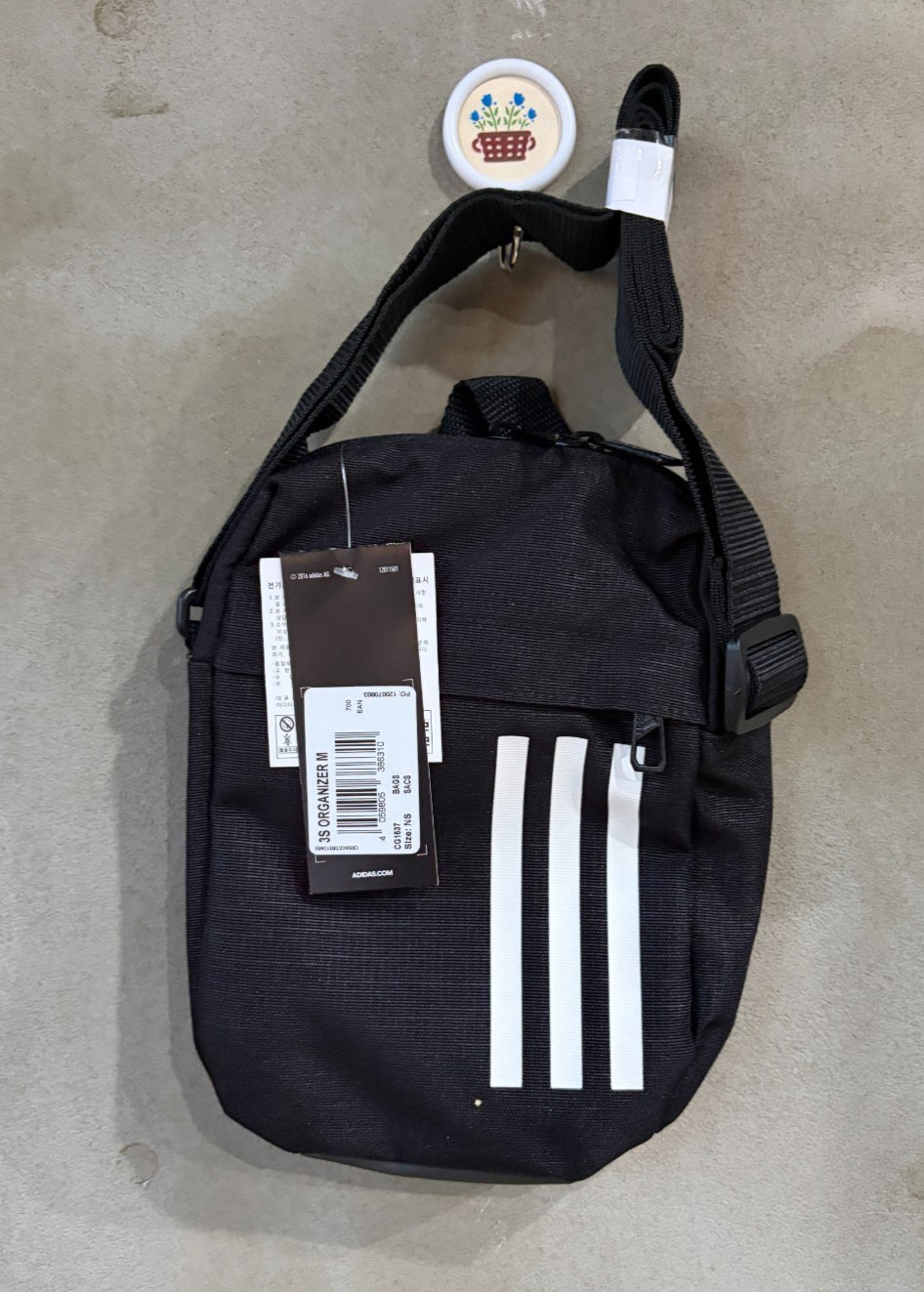 adidas 3-Stripes Organizer Shoulder Bag Unisex Bag Casual Bag NWT CG1537