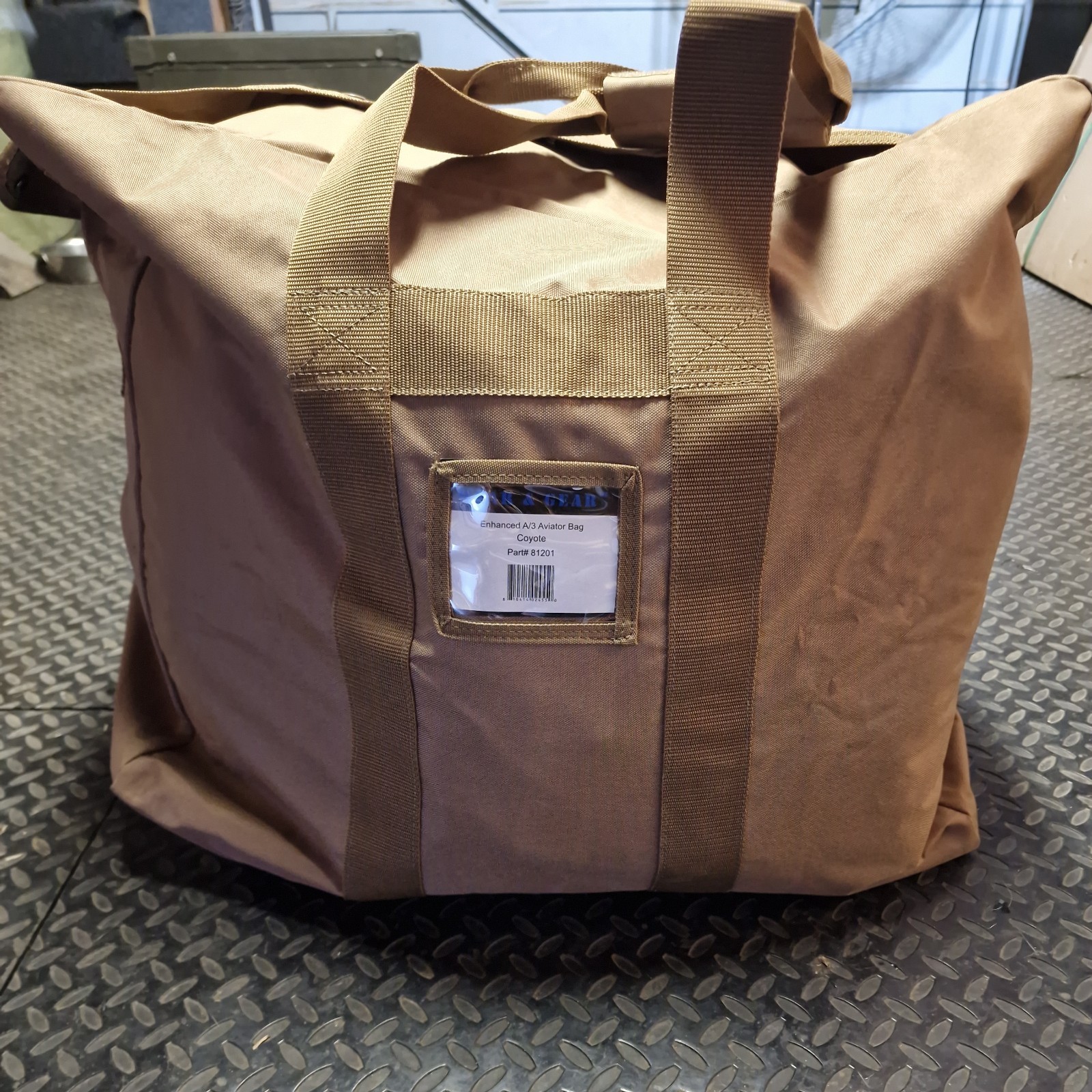 Advantage Enhanced Aviator Kit Bag- Coyote Brown Airmen Style Bag