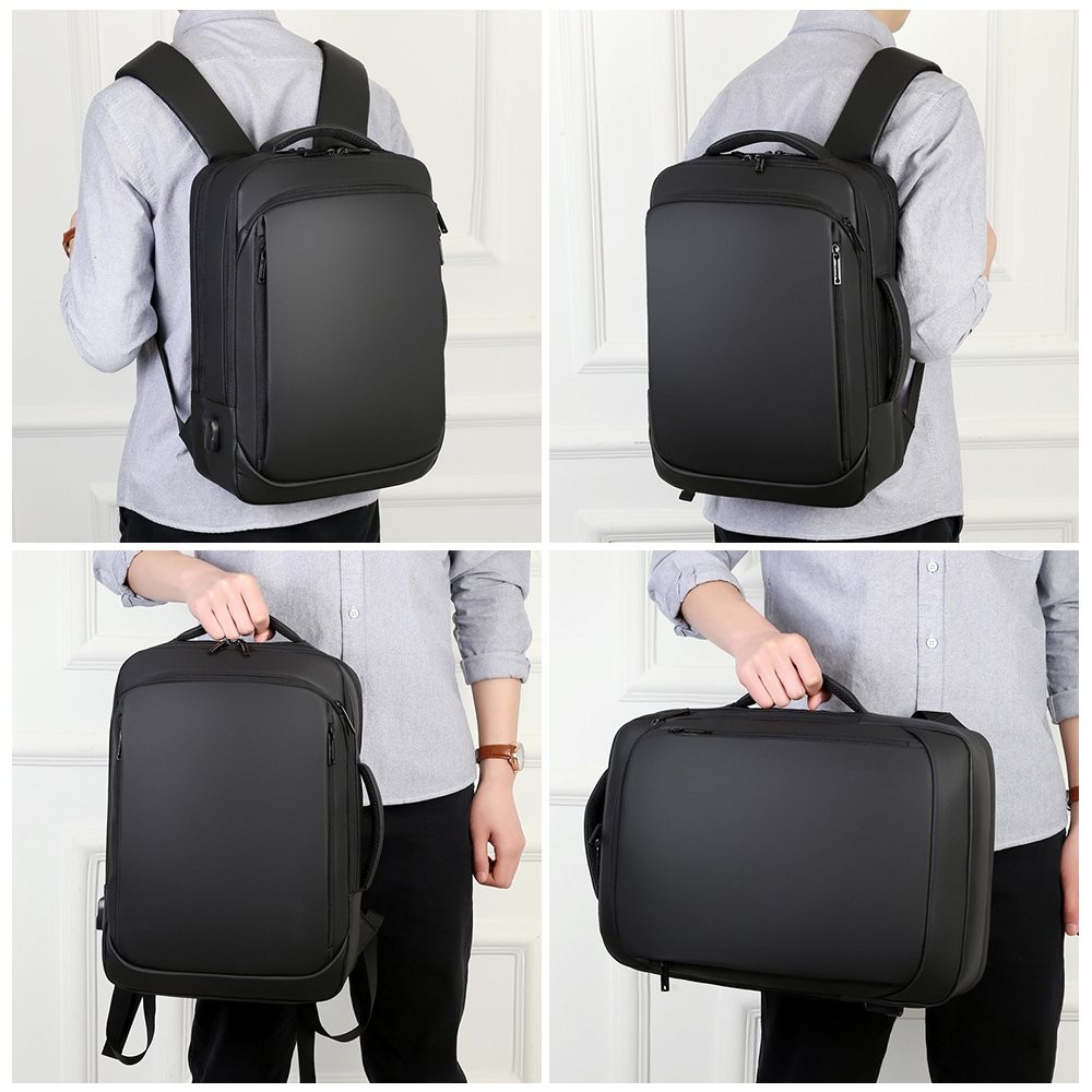 Lightweight Casual Laptop Backpack Business Travel Bag with USB Charging Port US