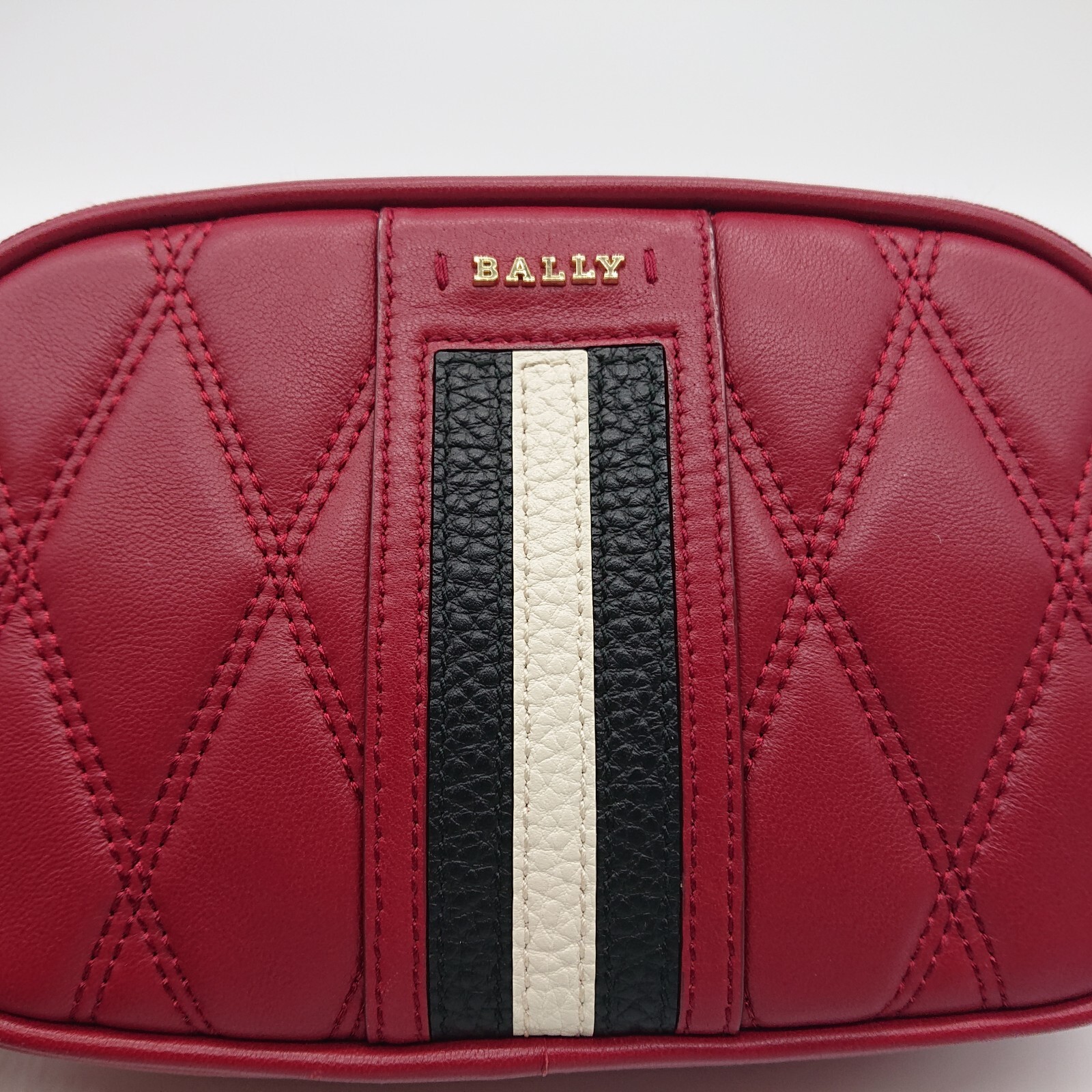 BALLY Shoulder Bag Trainspotting Leather Red Strap DENNI QT China