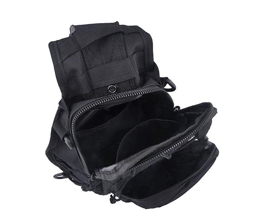 Tactical Compact EDC Sling Bag – Concealed Carry Shoulder Bag for Travel Hiking