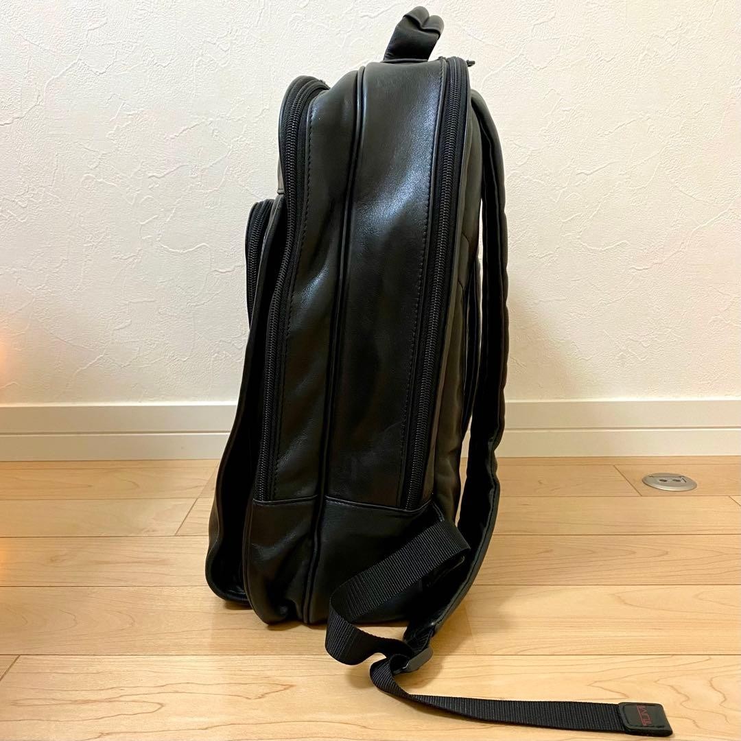 TUMI 9644D3 Leather Backpack 19cm Stylish Business Used Korean-made G3 generatio