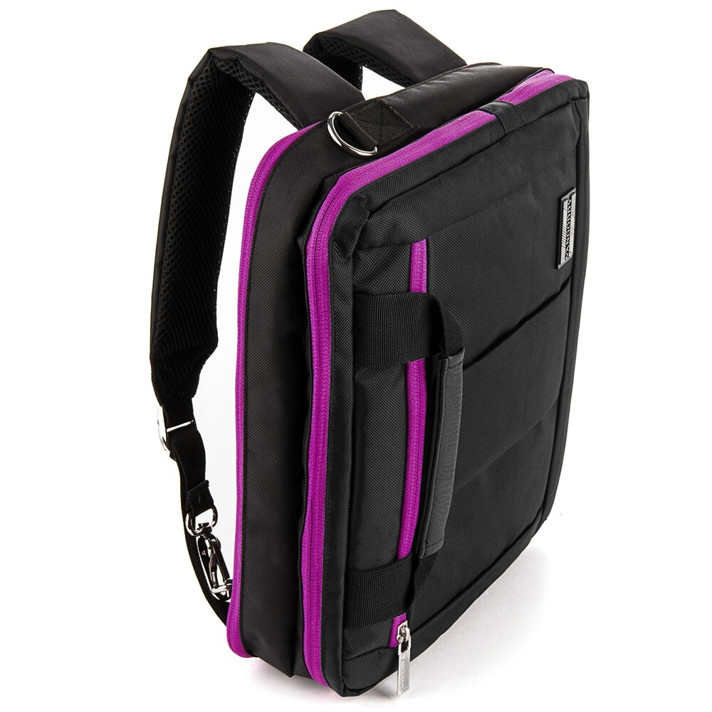 3In1 Black Nylon School Bag Laptop Case For 11″ 12″ Samsung Galaxy S9+ / Tab S8+