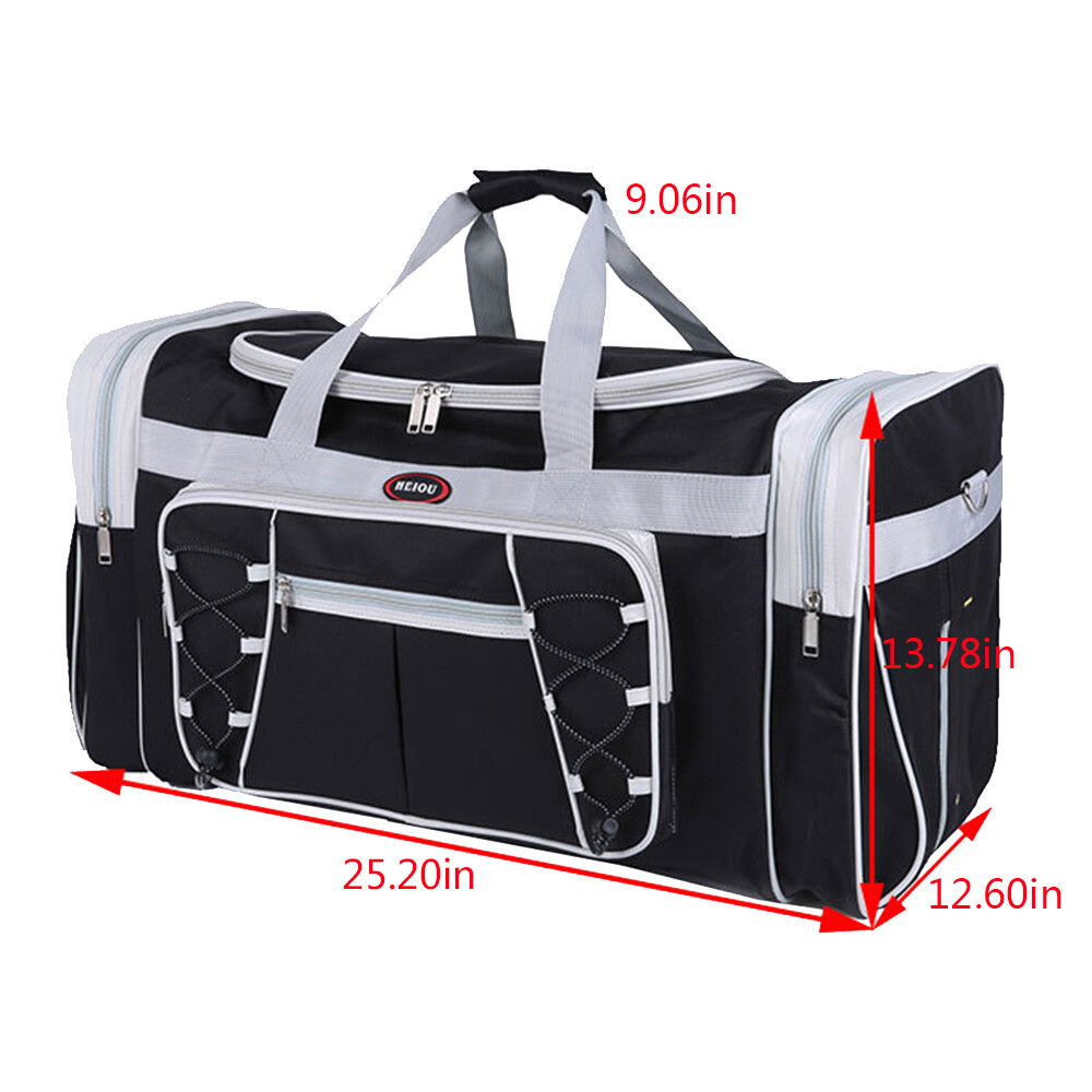 72L Large Duffle Bag for Men Women Foldable Travel Luggage Weekender Bag w Strap