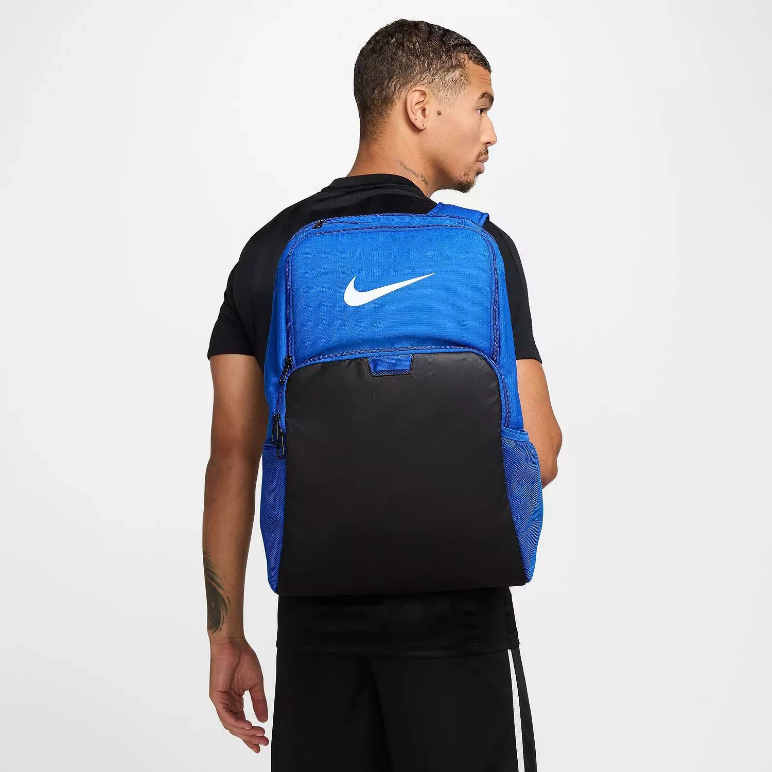 Nike Brasilia 9.5 XL Training Backpack Iron Blue Black White New DM3975 480 New
