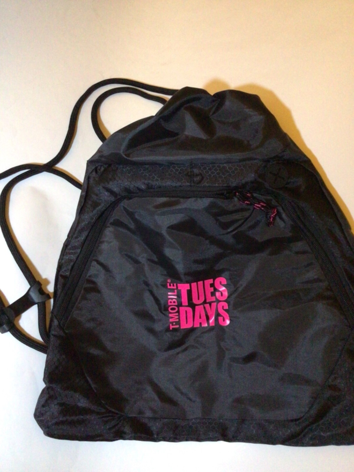 T-Mobile Tuesdays Black Drawstring Backpack 3 Pack Brand New