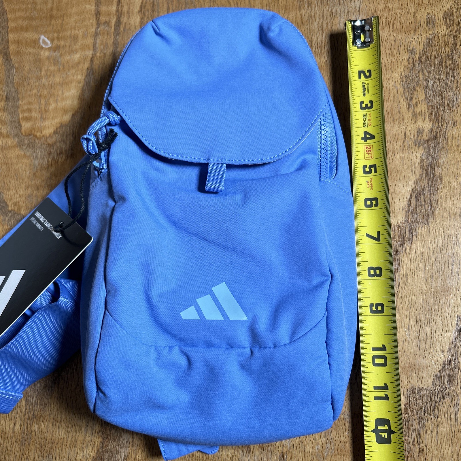 Adidas Unisex Essentials 3 Sling Adjustable Strap Crossbody Bag Blue Fusion Glow