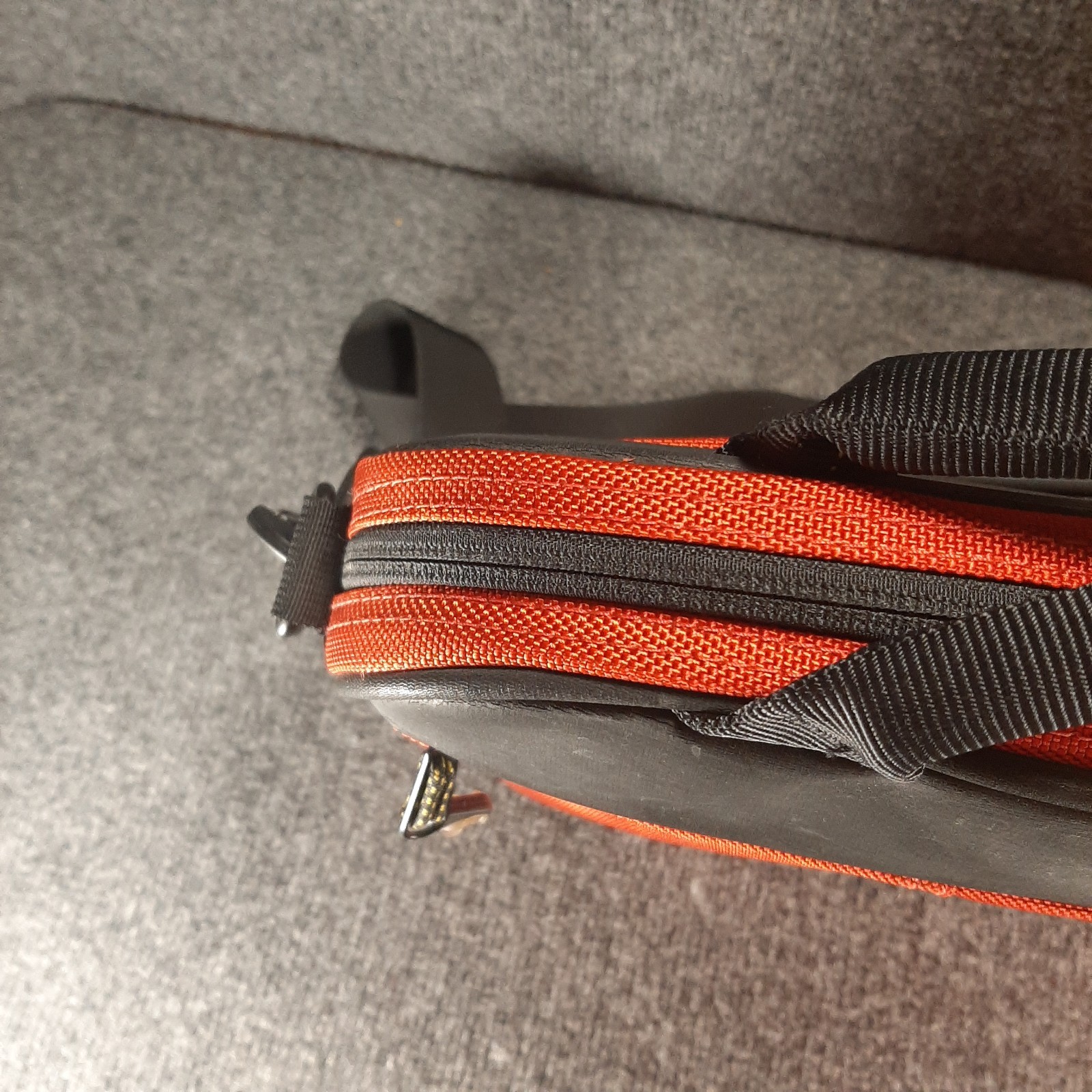 Timbuk2 Laptop Zip Briefcase Bag Orange Black Cordura Crossbody Tech Case 14×11