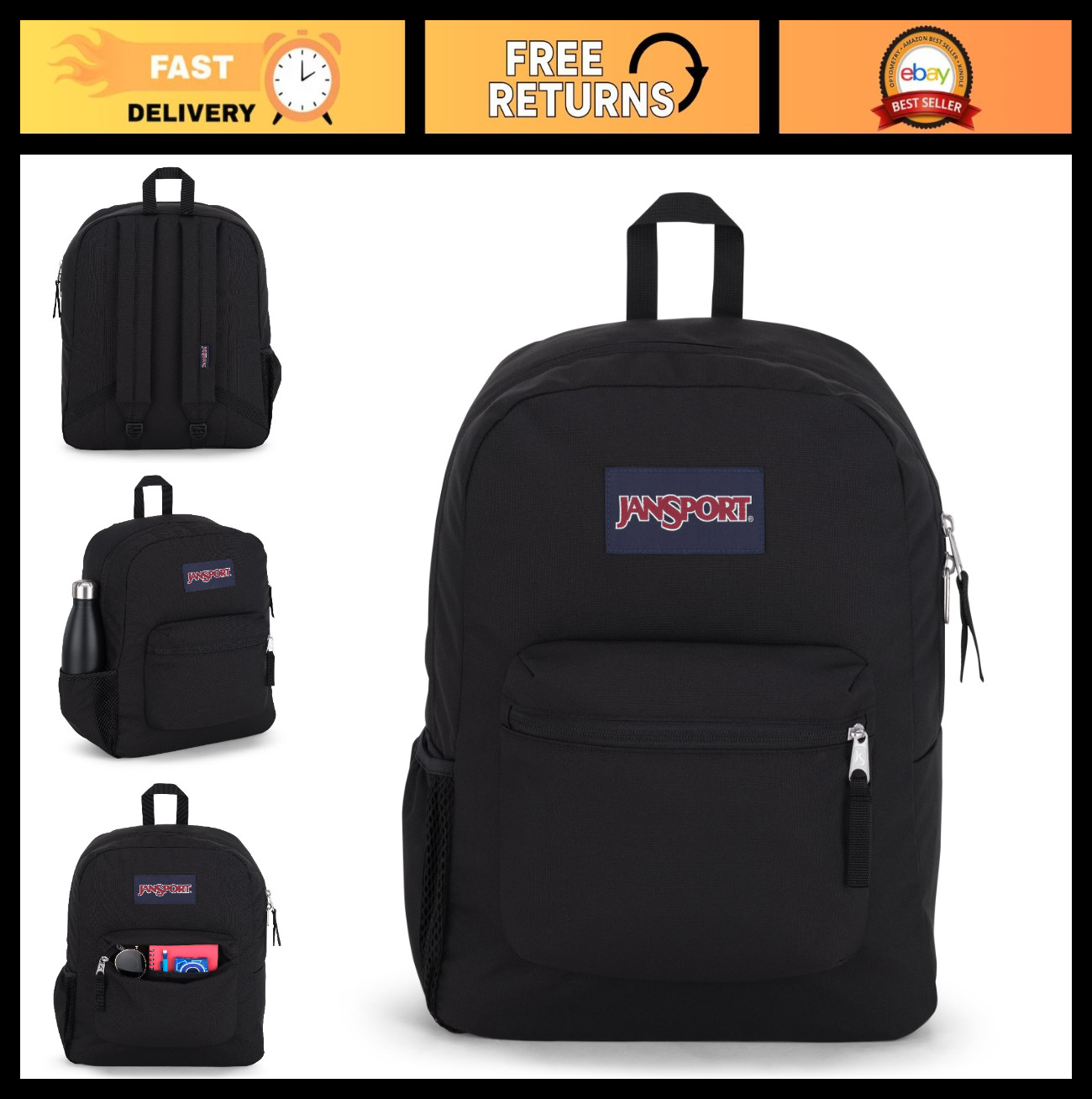 Versatile 17″ Backpack for School, Travel & Daily Use – 1 Compartment, Utility P