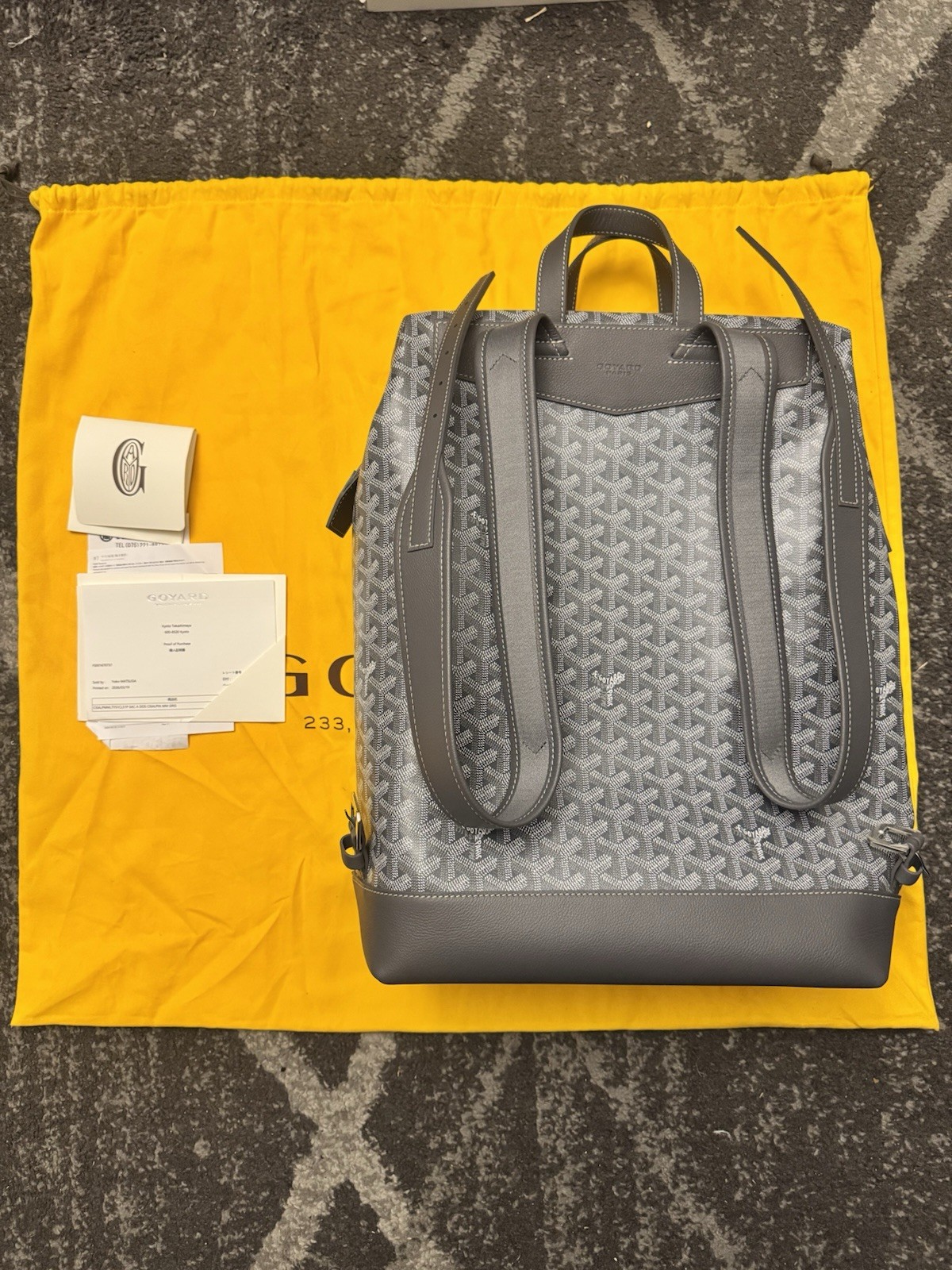 Grey Goyard Cisalpin Backpack