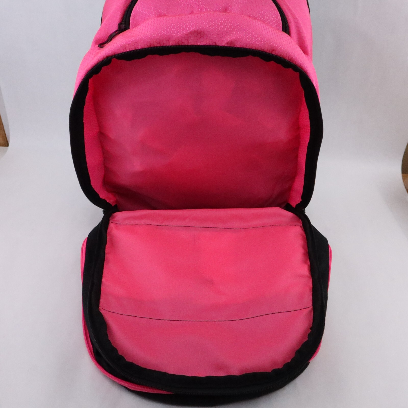 Adidas Load Spring Backpack Black Pink Laptop Tablet Sleeve Pockets Side Pockets