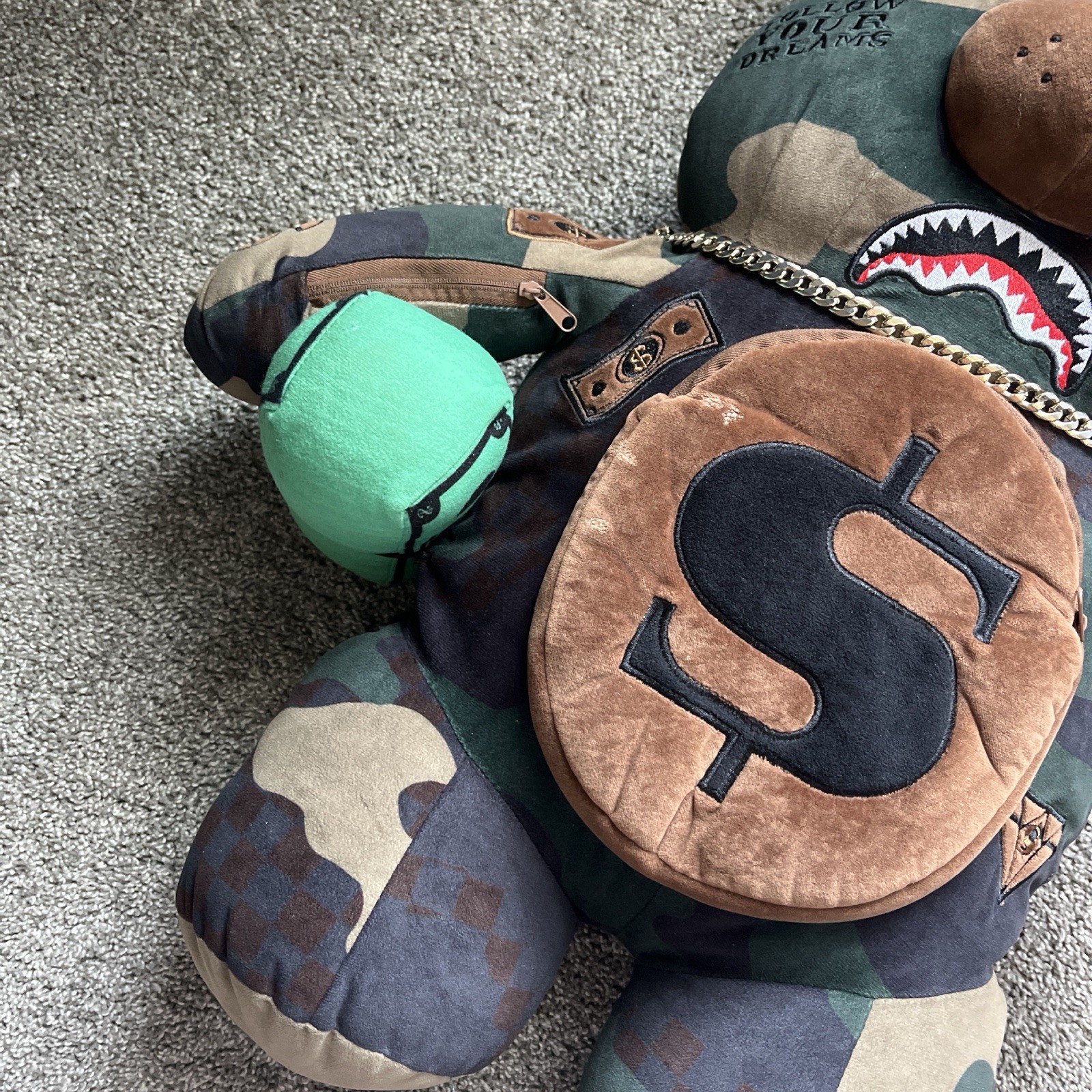 Sprayground Camo Bear Backpack