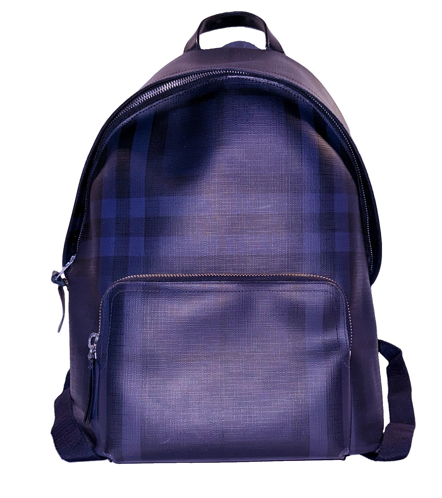 BURBERRY Abbeydale Backpack / Navy Blue London Check