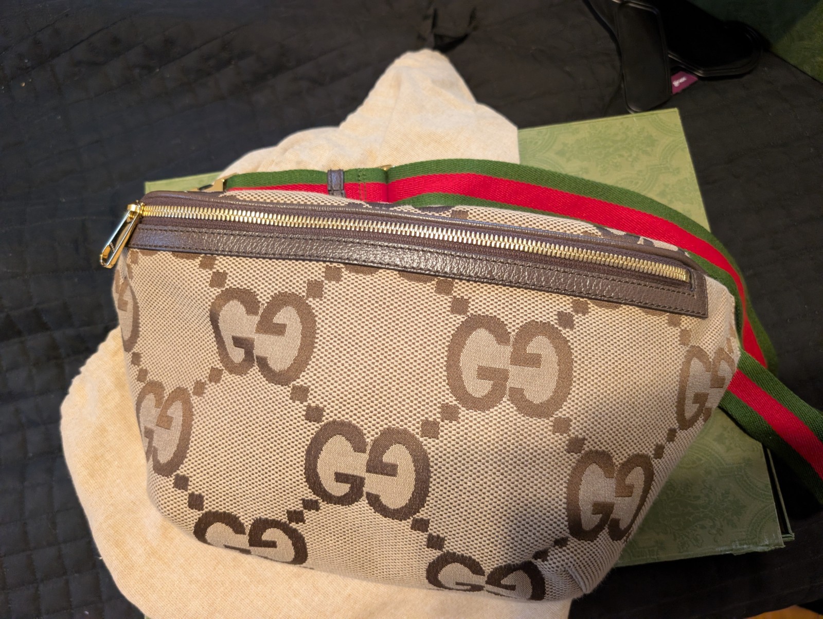 Gucci Men’s Jumbo GG Belt Bag