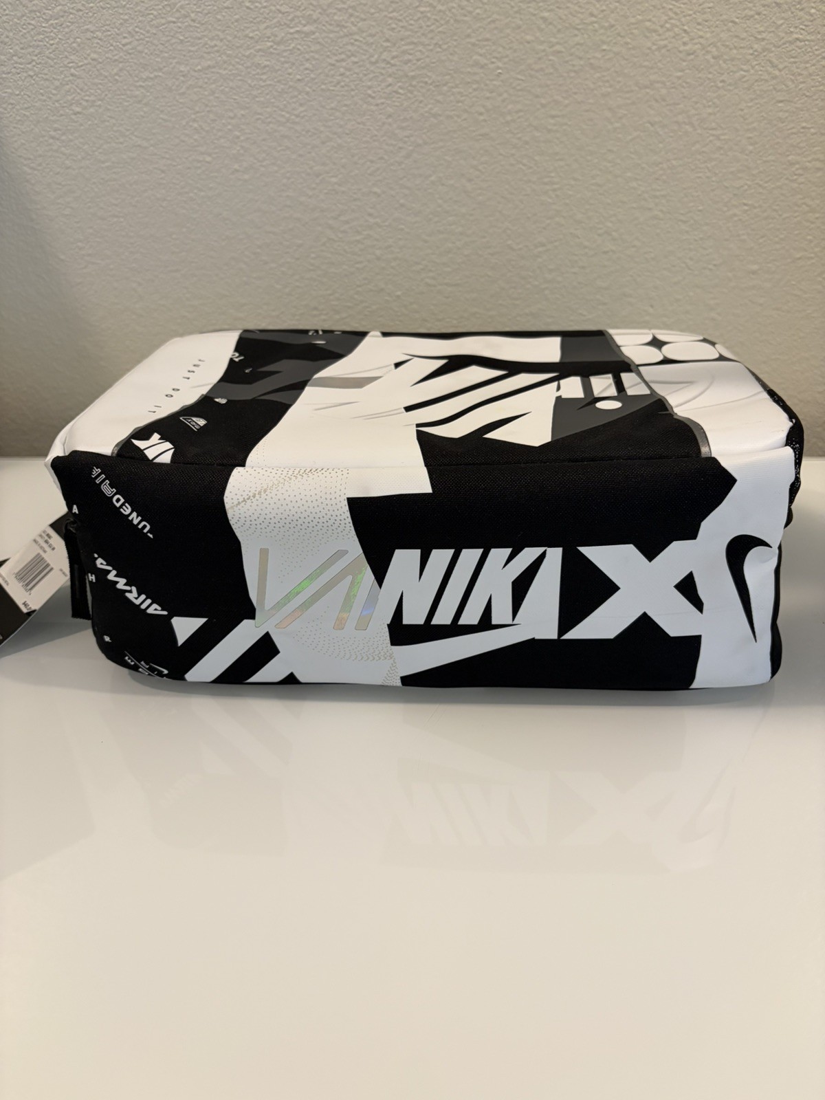 Nike Air Max Shoe Box Bag Black and White Holographic Great Condition