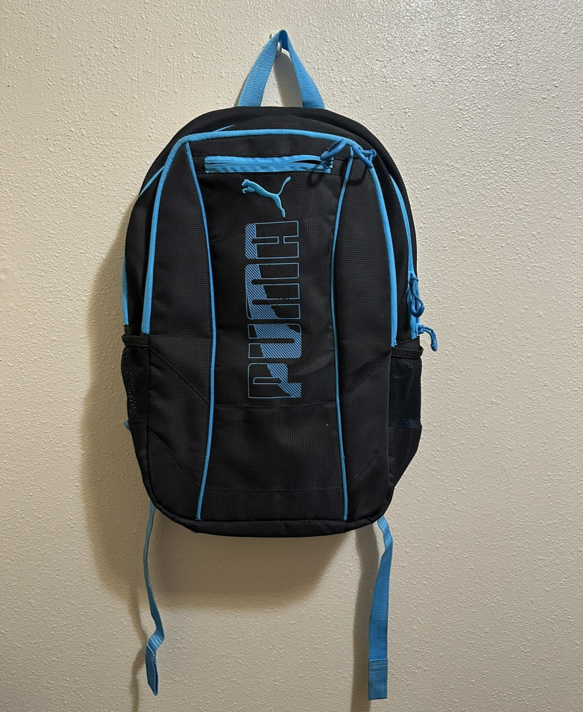 Puma Sweeper 2.0 Black/Blue Backpack for Men With Laptop Section