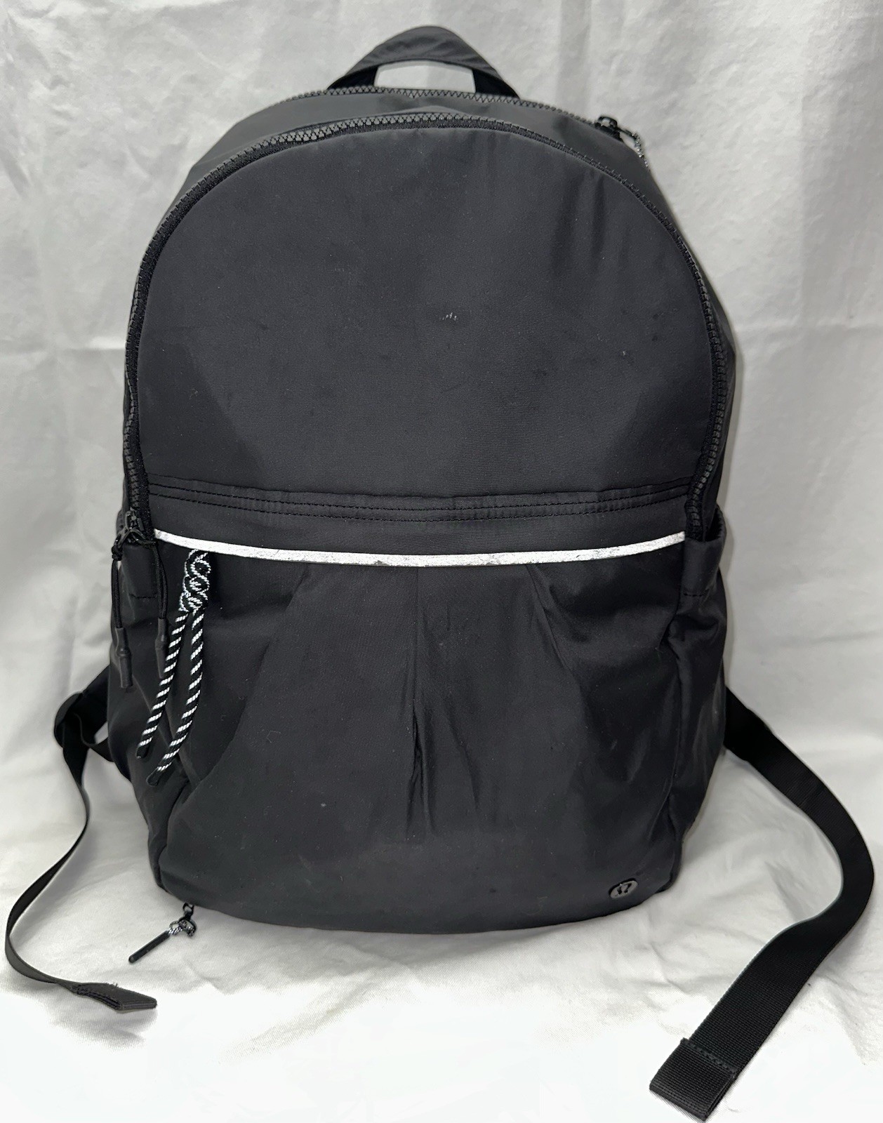 Lululemon Pack It Up Backpack Black Multi-Pocket Travel Bag