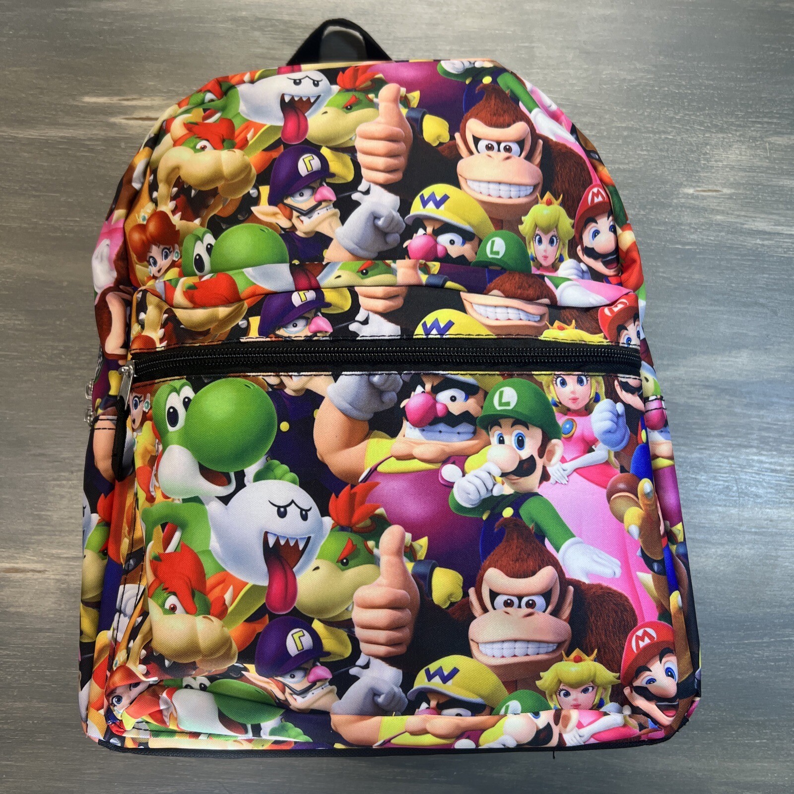 Super Mario Bros All Over Backpack Bag 16″ x 12″ Nintendo