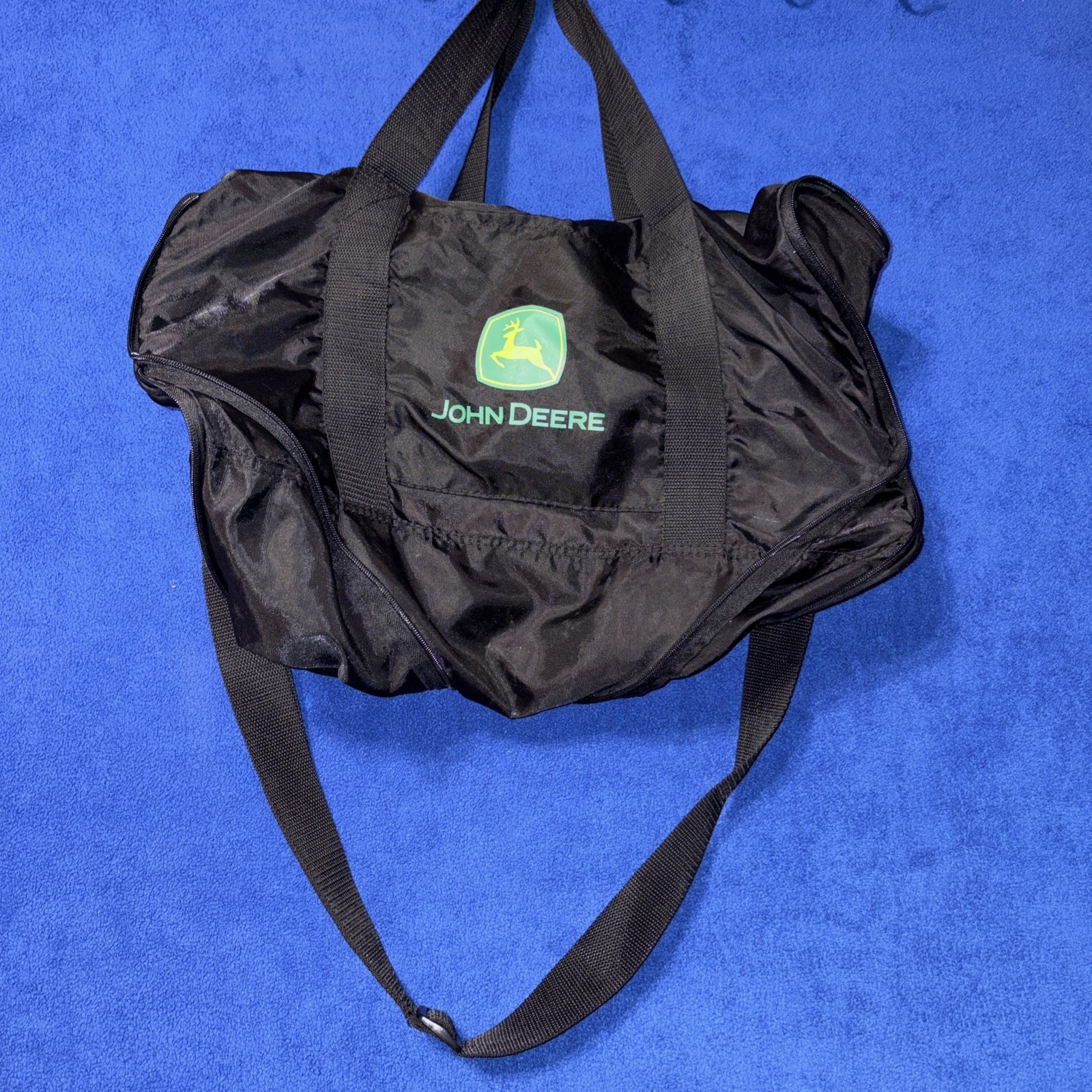 John Deere Collapse Travel Duffle Gym Bag Air—Tex Black