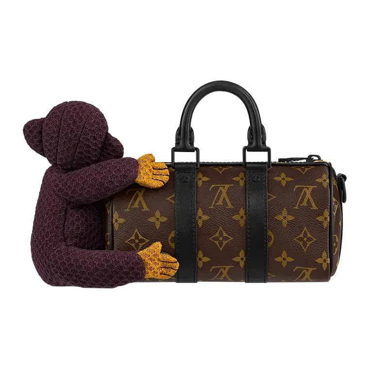 LOUIS VUITTON Keepall Monkey Bag Shoulder Handbag Nano Men’s 8.2×3.5×4.7 in