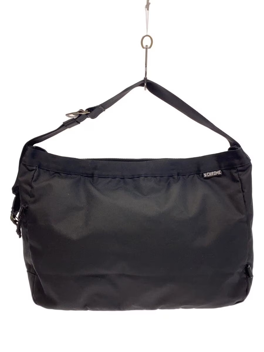 Chrome Newspaper Messenger Shoulder Bag, Black, 26L