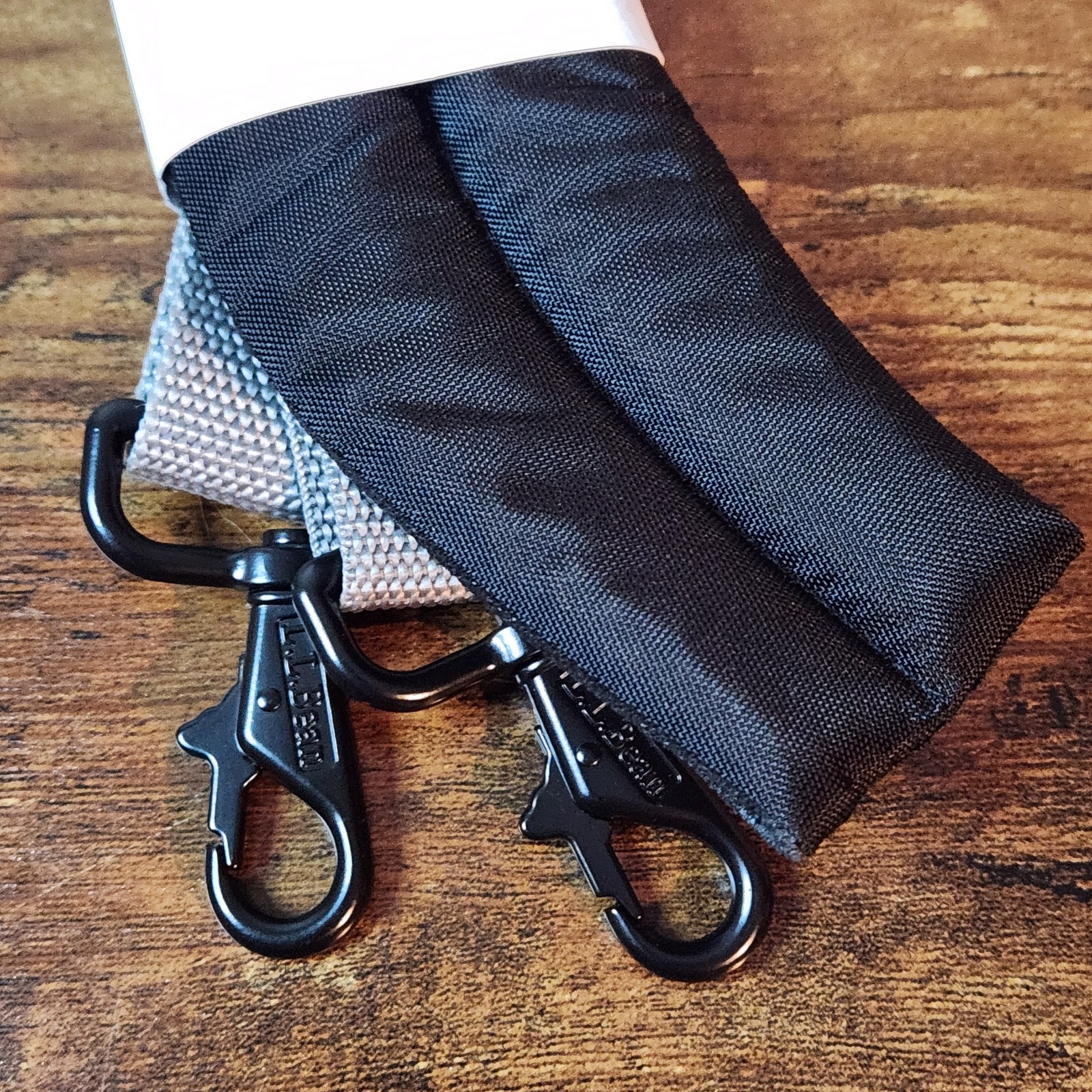 L.L. Bean Replacement Padded Shoulder Strap Black/Gray