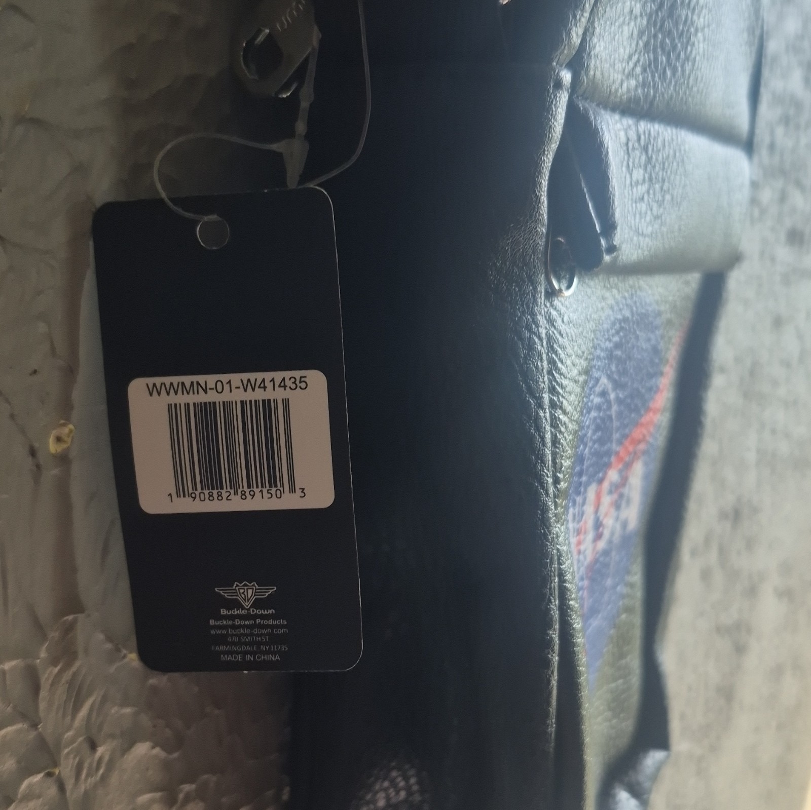 Buckle-Down NASA Logo Black Crossbody Bag, Zip Closure, Adjustable Strap