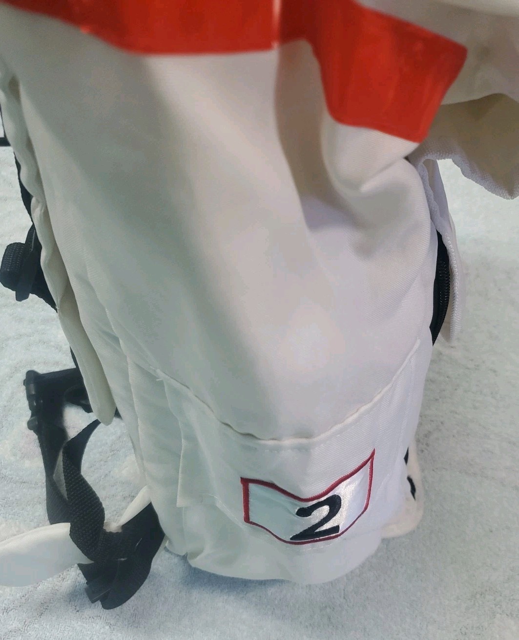 Aeromax Jr. Astronaut Backpack, White, with NASA patches