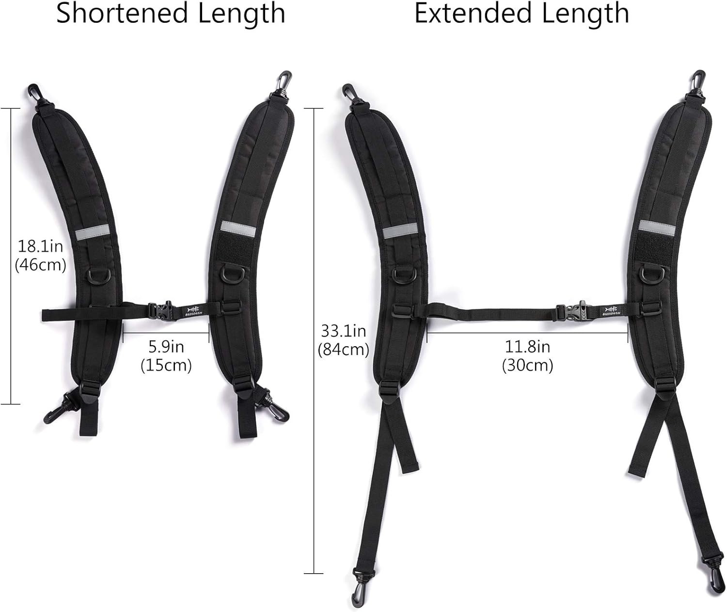 Backpack Straps Replacement Adjustable Padded Shoulder Straps for Backpack Dry B