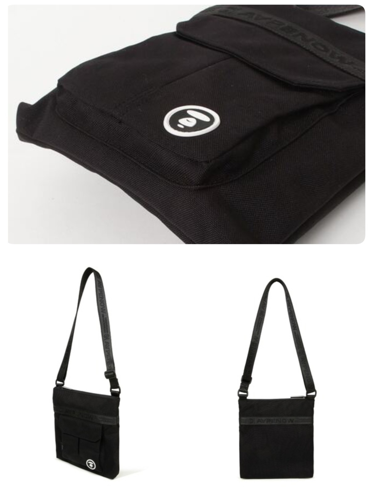 AAPE BY A BATHING APE AAPE NOW SHOULDER BAG(CORDURA) AAPBGM5331XXO