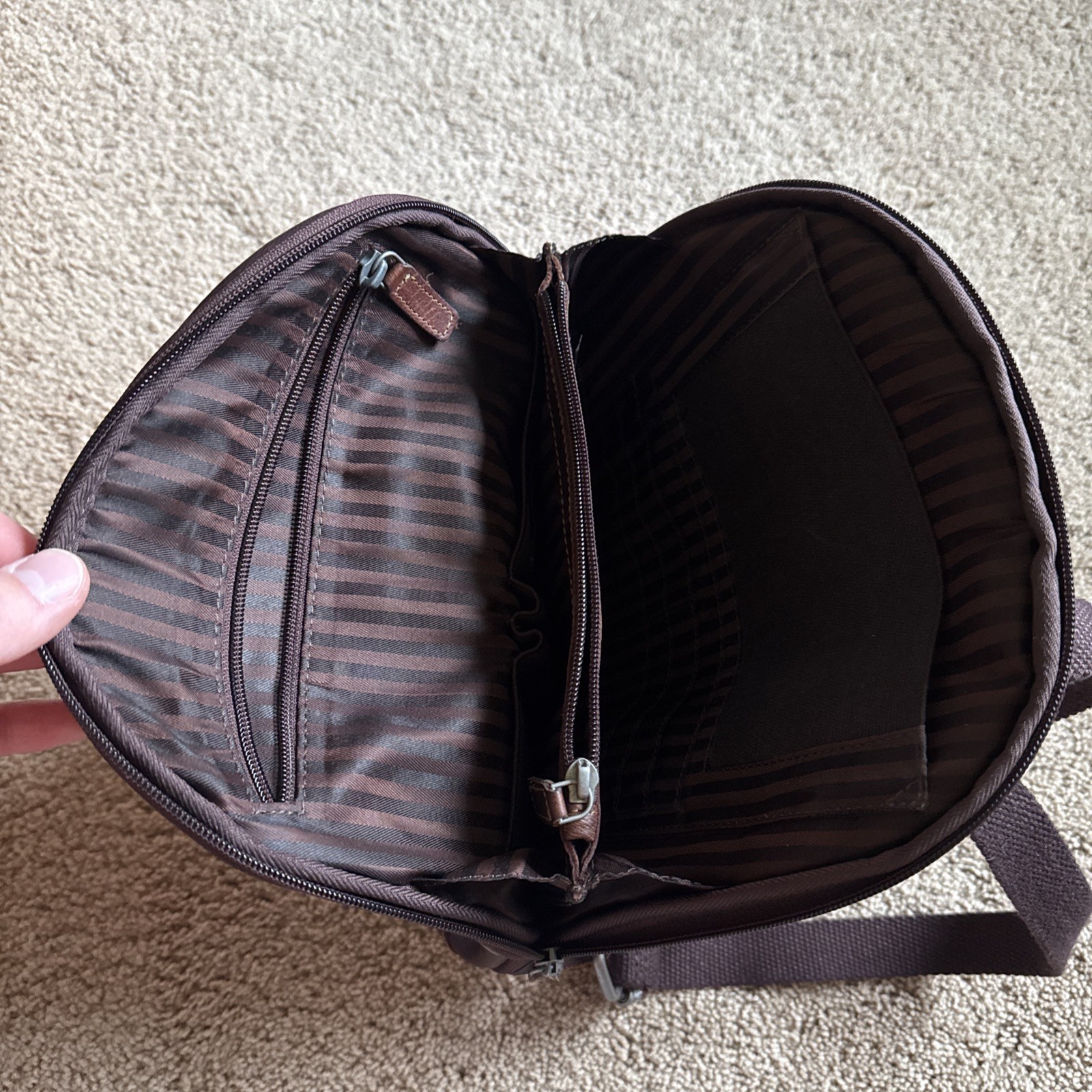 Jack Georges Voyager Leather Convertible Backpack Crossbody