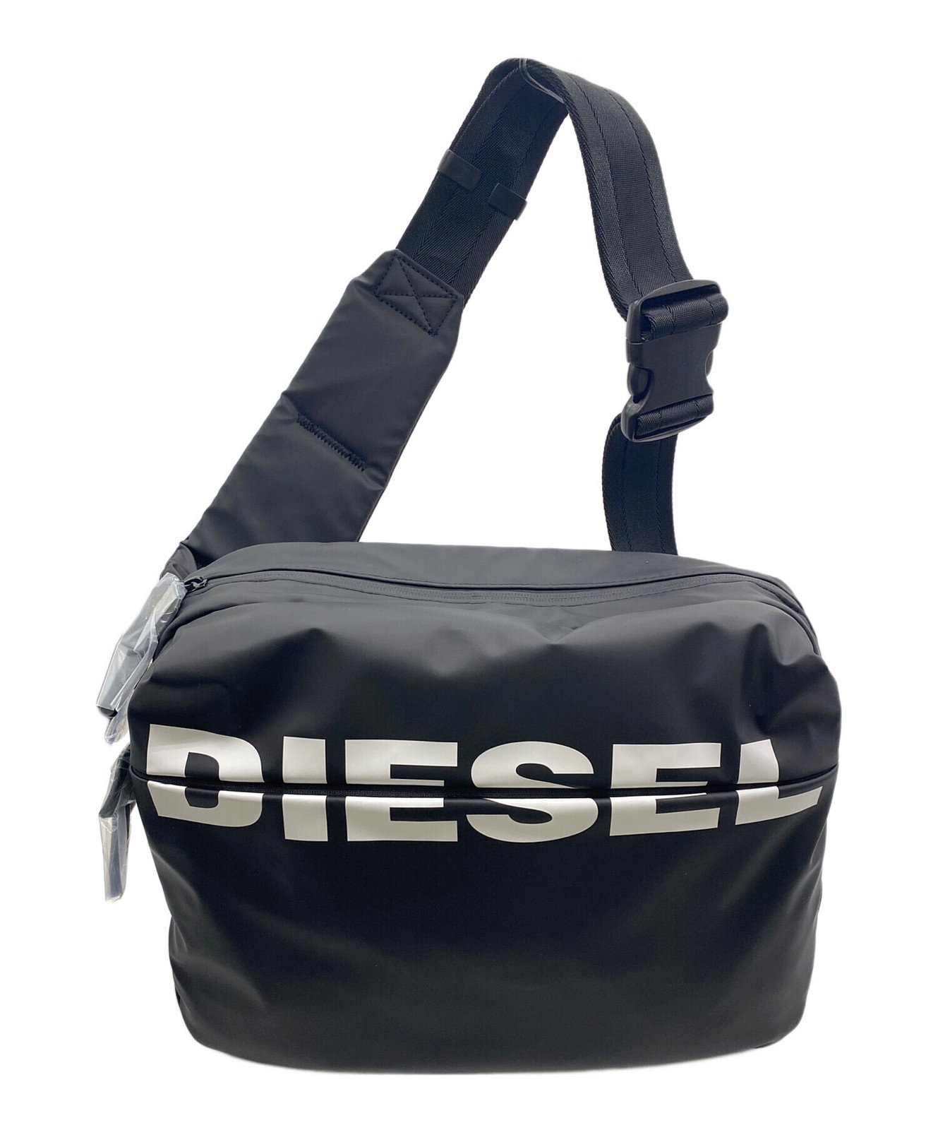 DIESEL Men Black Body Bag Polyurethane Zip X05476 Sleek Travel Crossbody Bag