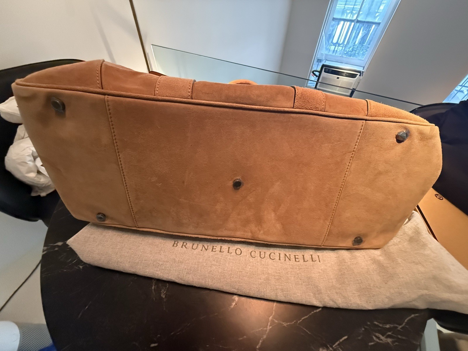 Brunello Cucinelli Suede Weekend Bag