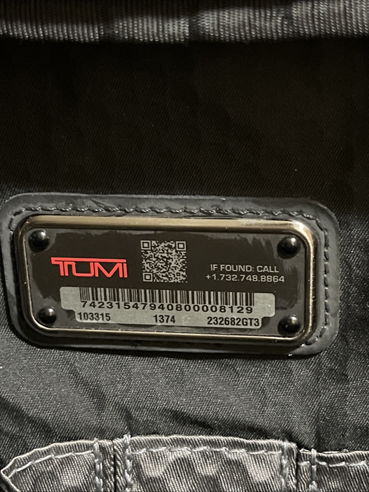 Tumi Alpha Bravo Davis Backpack Laptop Carry Bag Nylon Leather 232682GT3 – EUC