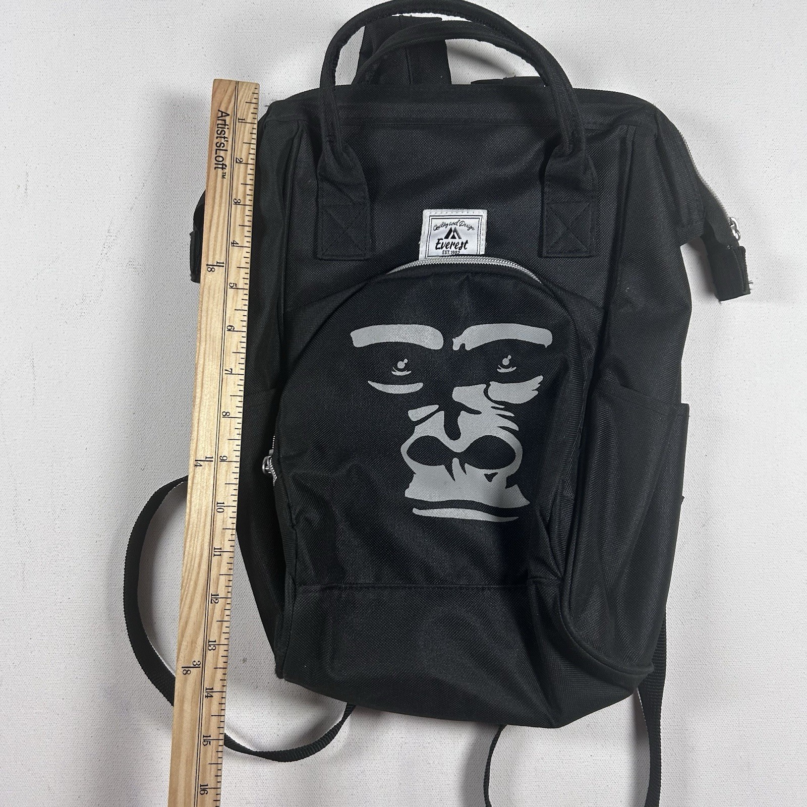 Everest Backpack Rucksack Gorilla Face Graphic RARE