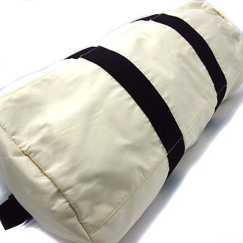 FOG ESSENTIALS Nylon Boston Bag Ivory Black Men’s Duffel 29cm/11.4″ B Grade