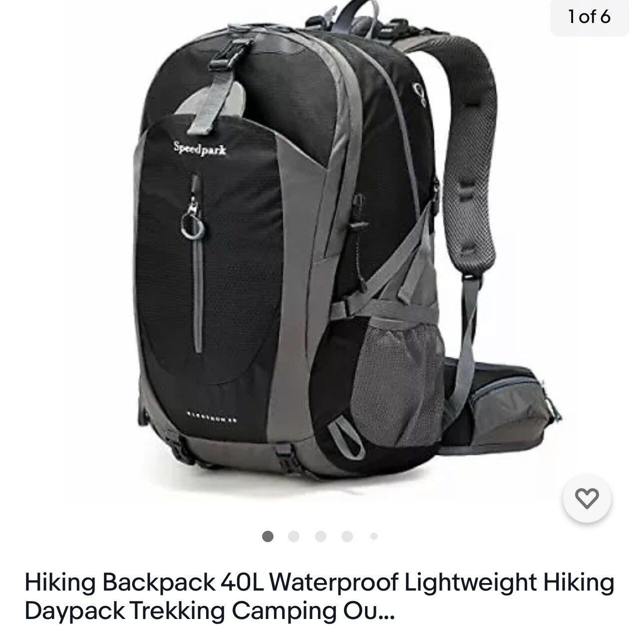 Hiking Backpack 40L Waterproof Lightweight Hiking Daypack Trekking Camping Ou…