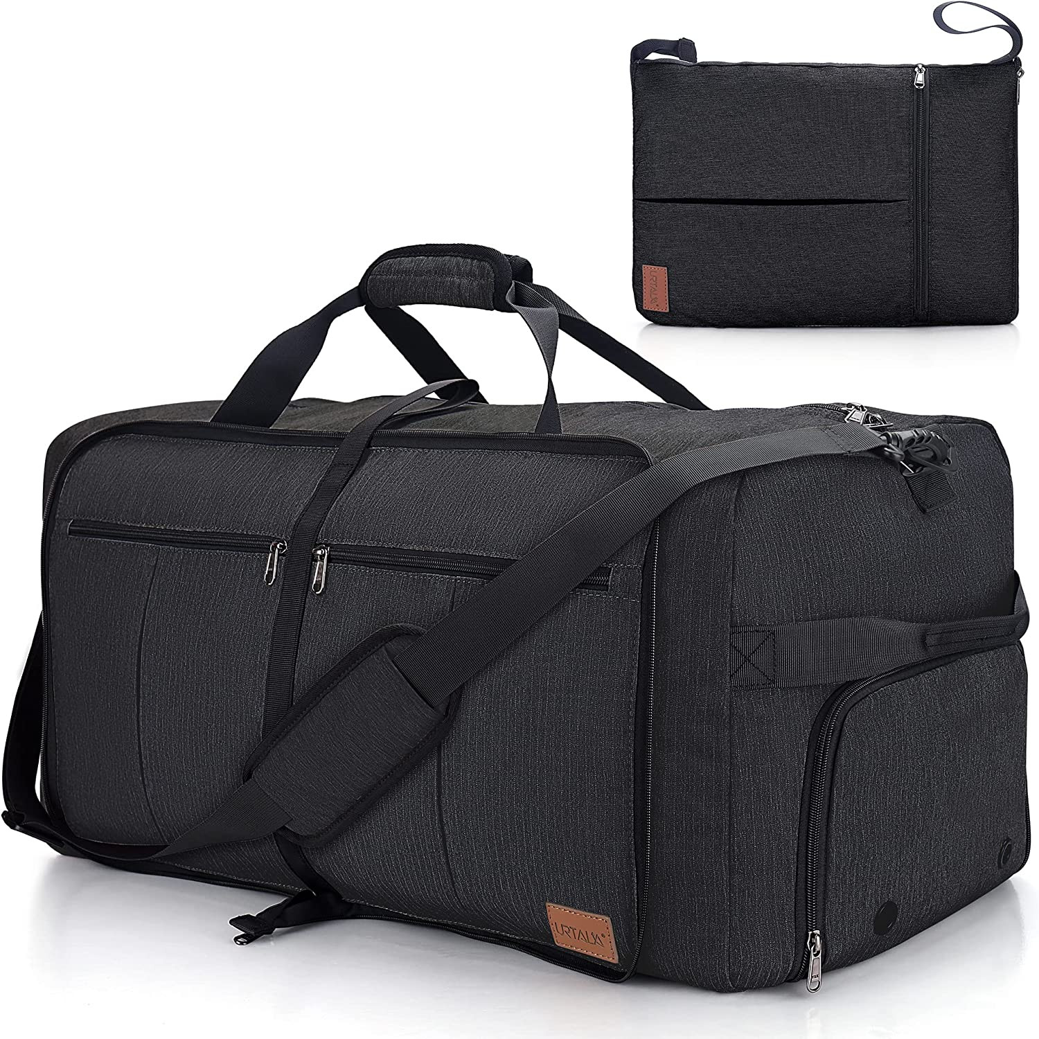 100L Travel Duffle Bag for Men, Urtala 32” Large Duffle Bag for Traveling with S