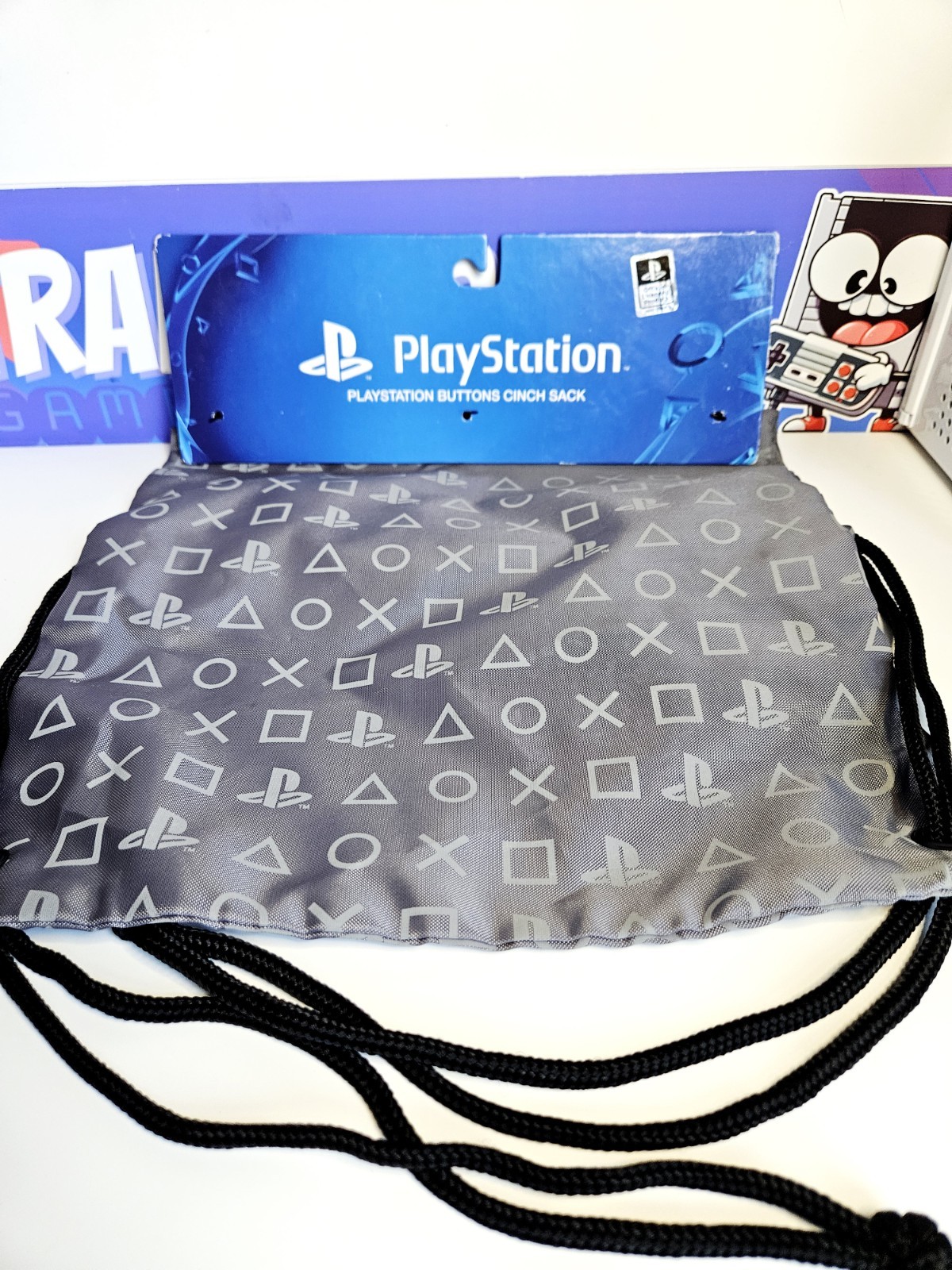 Playstation Buttons Cinch Sack New