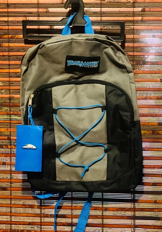 Backpack Blue/Gray ànd Black by TrailMaker Unisex