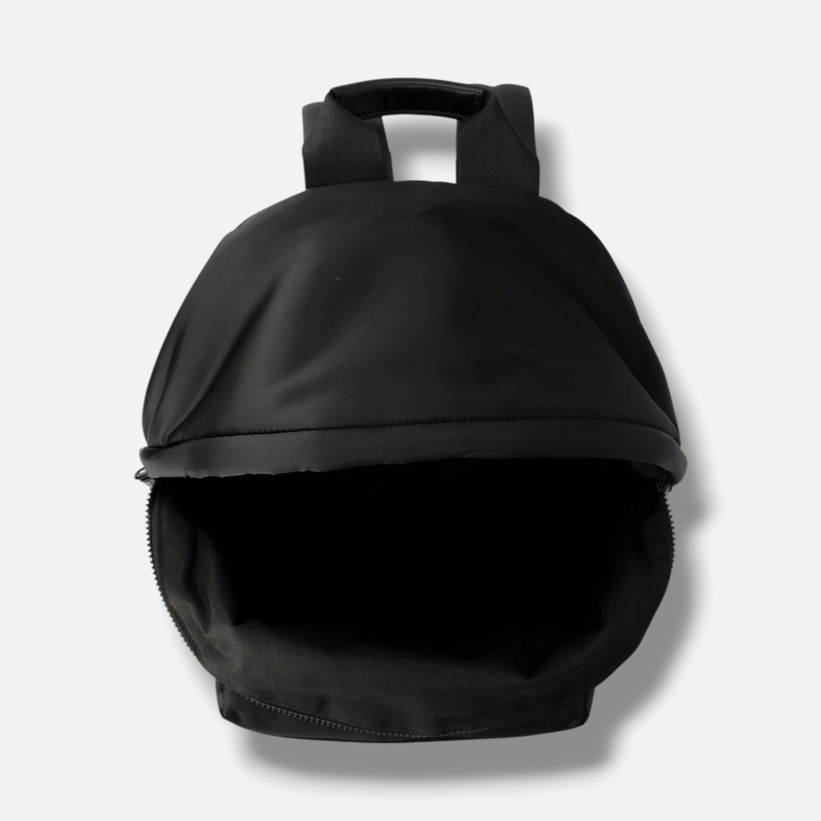 Palm Angels Men’s Black Logo-embroidered Satin Shoulder Backpack Bag